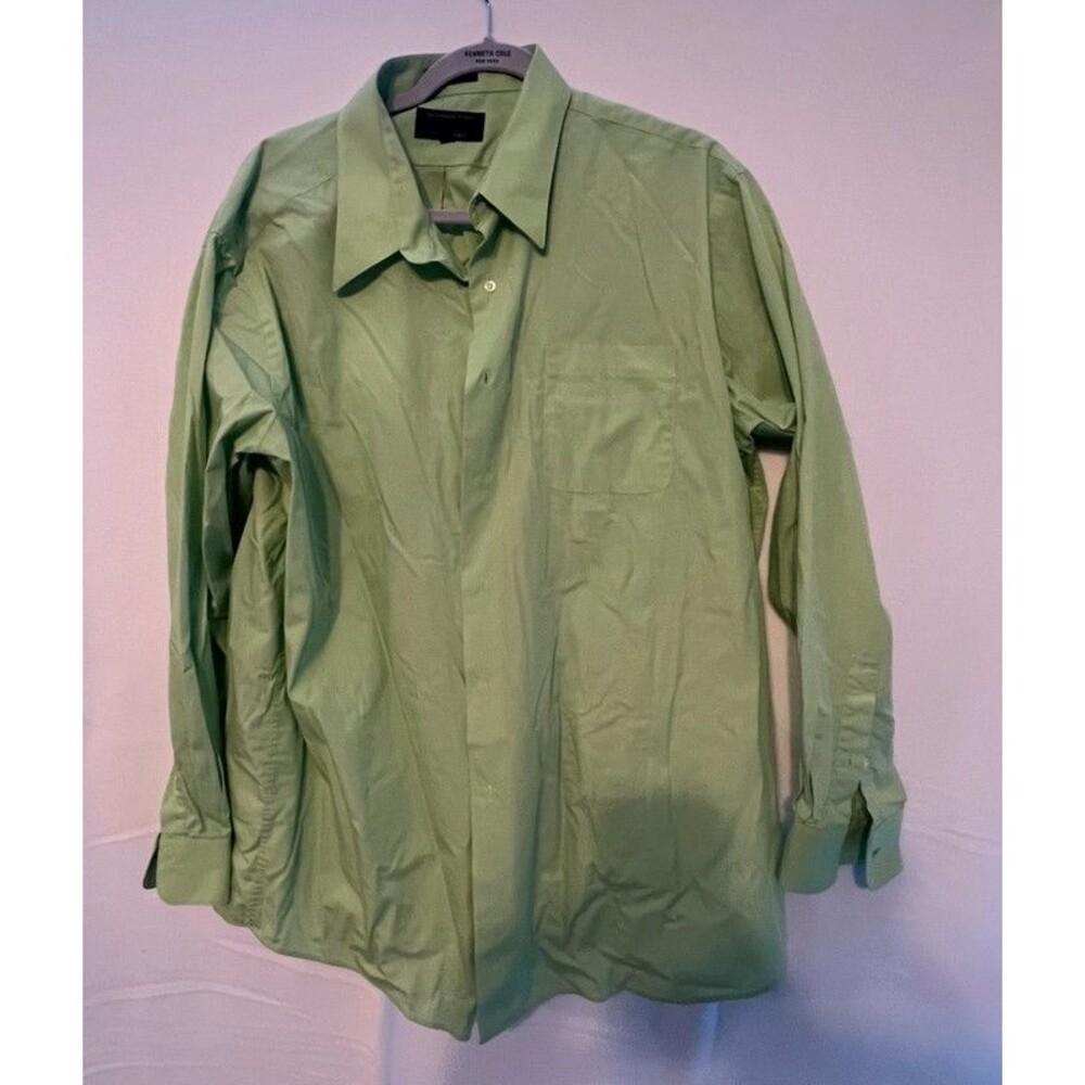 Alexander Julian Sage Green Long Sleeve Button Down Dress Shirt